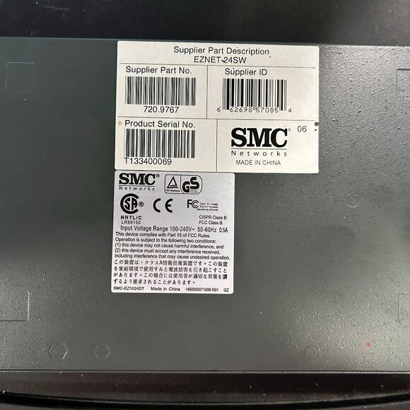 SMC Networks EZ NET (EZNET-24SW) 24-Ports External Switch - Picture 3 of 3